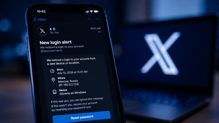 Golpe de phishing simula alertas de login do X e tenta roubar senhas de usuários