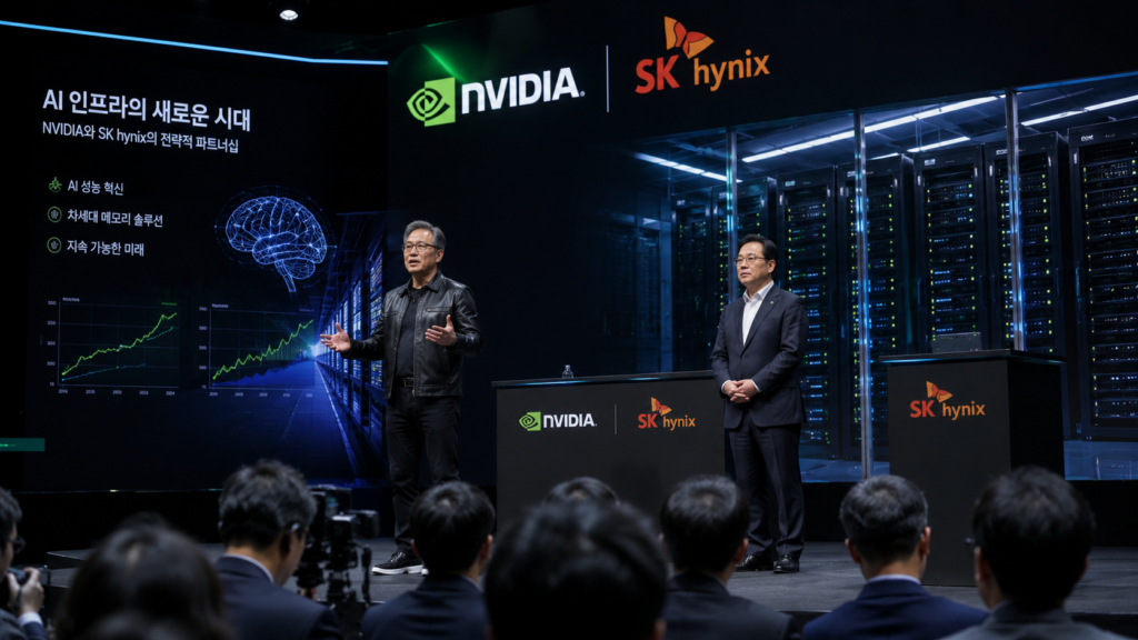 Nvidia e SK Hynix ampliam cooperação estratégica em meio à pressão global por infraestrutura de IA