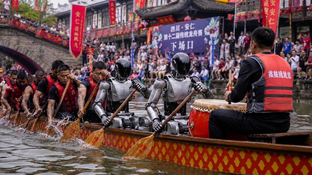 Tecnologia & Ciência Robôs humanoides participam de festival tradicional na China e reforçam estratégia do país para avançar na robótica