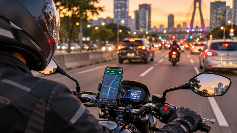 Waze lança modo exclusivo para motociclistas com alertas de segurança e integração com Gemini Waze lança modo exclusivo para motociclistas com alertas de segurança e integração com Gemini