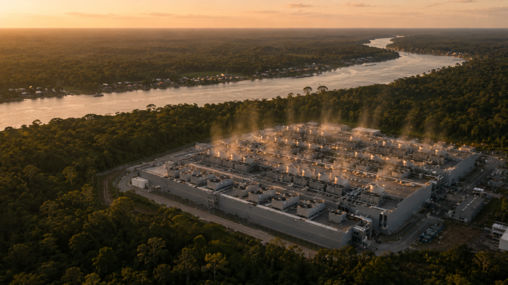 Data center de IA em Belém é investigado por risco climático e falta de consulta pública